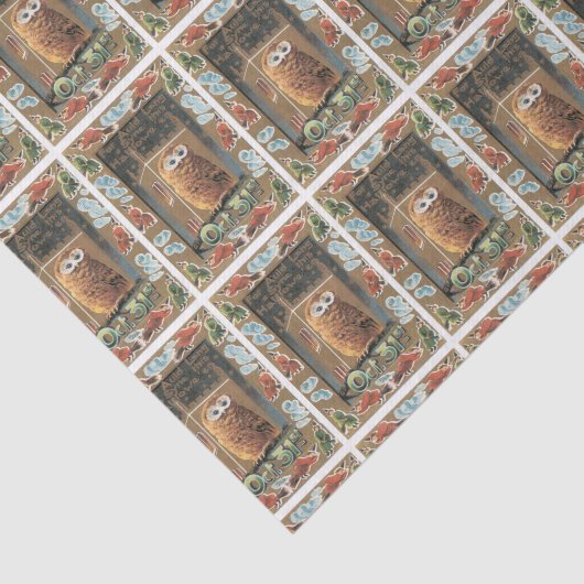 Halloween Owl-weefselpapier Tissuepapier (Detail)