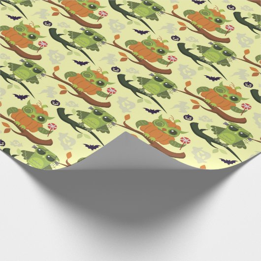 Halloween Owls Cadeaupapier (Hoek)