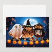 Halloween Owls Kaart (Voorkant / Achterkant)