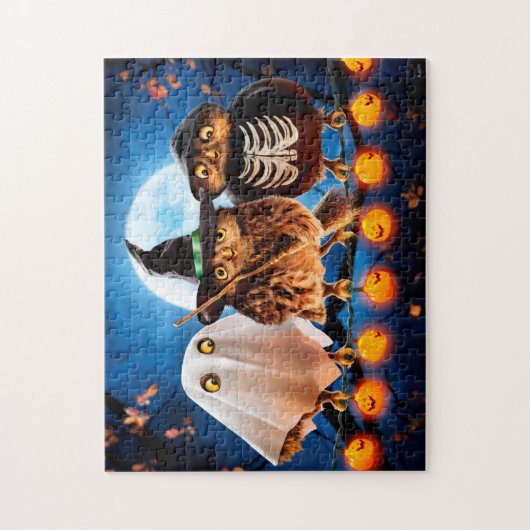 Halloween Owls Legpuzzel (Verticaal)