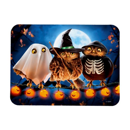 Halloween Owls Magneet (Horizontaal)