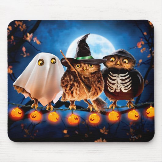 Halloween Owls Muismat (Voorkant)