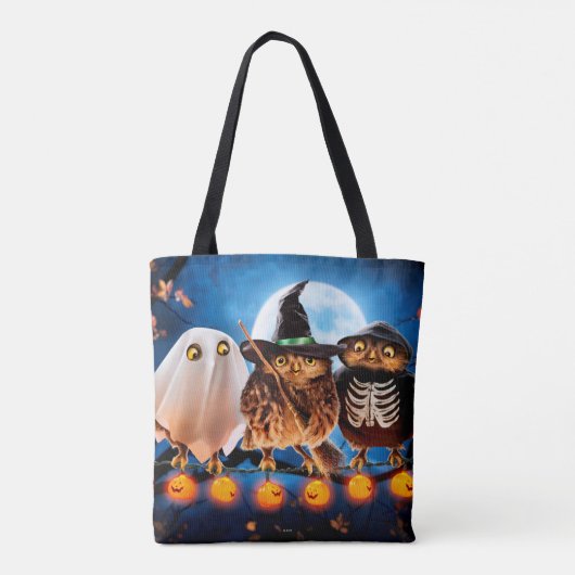 Halloween Owls Tote Bag (Achterkant)