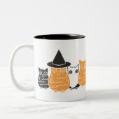 Halloween Owls Tweekleurige Koffiemok (Links)