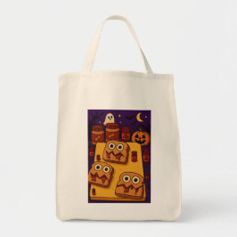 Halloween P&J Sandwich Design Tote Bag