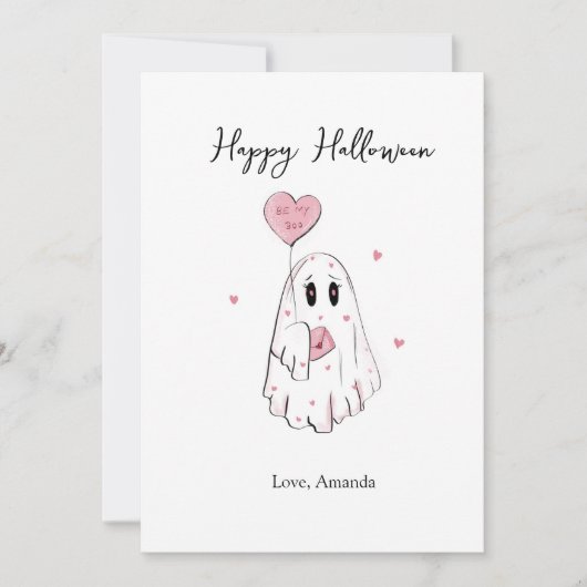 Halloween paar kaart (Voorkant)