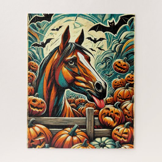 Halloween Paard 500 Stuk Puzzel Legpuzzel (Verticaal)