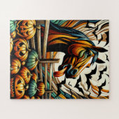 Halloween Paard 50 Stuk Kinder Puzzel (Horizontaal)