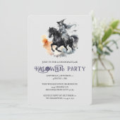 Halloween Paard Heks Spooky Ruiterfeest Kaart (Staand voorkant)