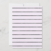 Halloween Paarse blonde kleine heks Verjaardag Kaart (Achterkant)