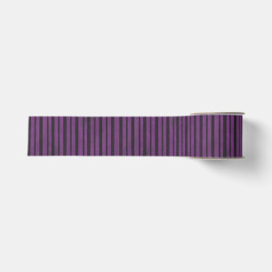 Halloween Paarse en Zwarte Verticale Gestreepte Li Grosgrain Lint