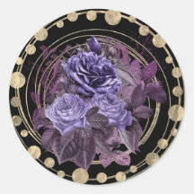 Halloween Paarse Gotische Rozen