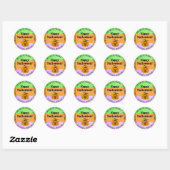 Halloween Paarse, groene, Oranje pompoen Sticker (Vel)