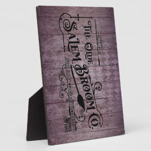 Halloween Paarse Grunge Gothic Salem Broom Company Fotoplaat