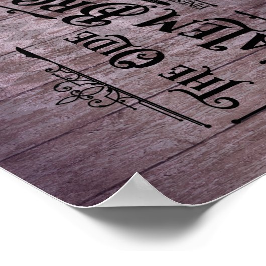 Halloween Paarse Grunge Gothic Salem Broom Company Poster (Hoek)