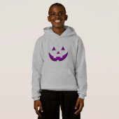 Halloween paarse Jack o lantern pompoen (Voorkant volledig)