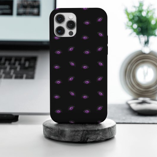 Halloween, Paarse Ogen, Trick Or Treat, Boe Case-Mate iPhone Case