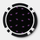 Halloween, Paarse Ogen, Trick Or Treat, Boe Poker Chips (Achterkant)