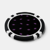 Halloween, Paarse Ogen, Trick Or Treat, Boe Poker Chips (Enkel)