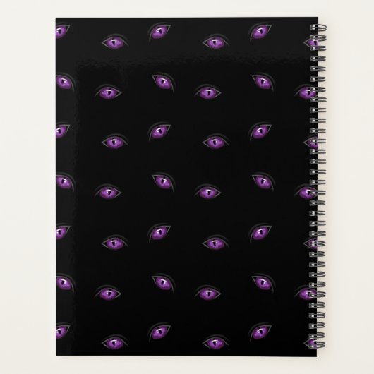 Halloween, Paarse ogen, Trick or treat, Boo Planner (Achterkant)