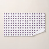 Halloween Paarse Polka Dot Eyes Bad Handdoek (Handdoek)