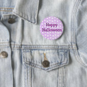 Halloween Paarse Pumpkin Patch Button (In situ)