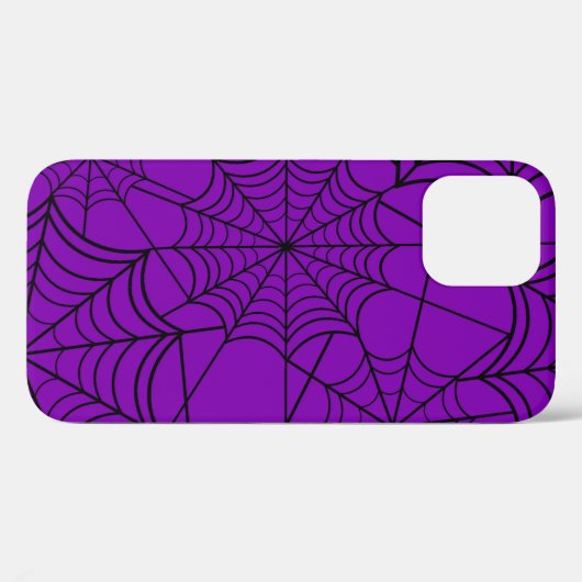 halloween paarse spinnevel Case-Mate iPhone case (Achterkant (horizontaal))