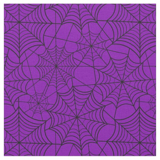 halloween paarse spinnevel stof (Close Up)