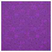 halloween paarse spinnevel stof (Swatch)