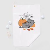 Halloween Pack Spooky en feestelijke grafische bun Golfhanddoek (Insitu)