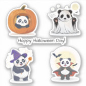 Halloween Panda Collection Sticker (Voorkant)