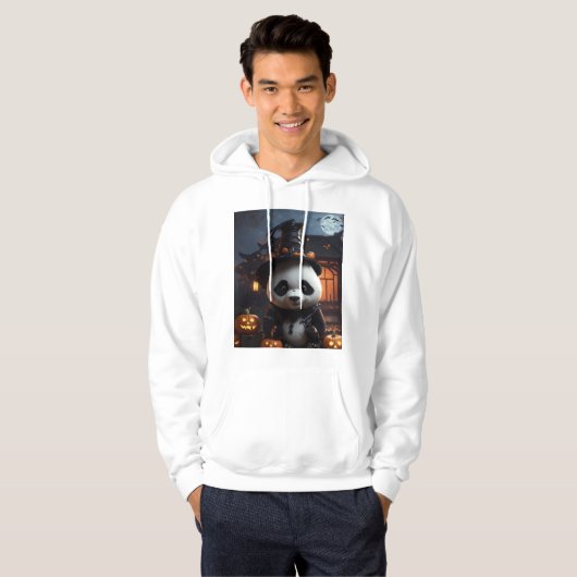 Halloween panda hoodie (Voorkant volledig)