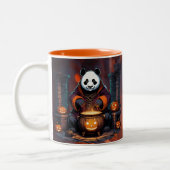 Halloween Panda Magic Tweekleurige Koffiemok (Links)