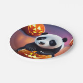 halloween panda papieren bordje (Gekanteld)