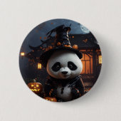 Halloween panda ronde button 5,7 cm (Voorkant)