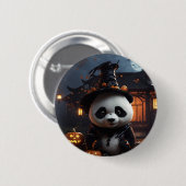 Halloween panda ronde button 5,7 cm (Voorkant /achterkant)