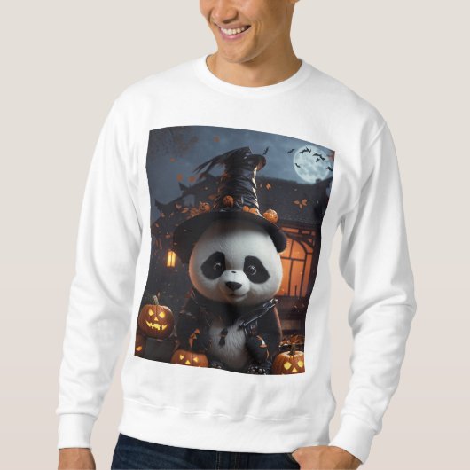 Halloween panda trui (Voorkant)