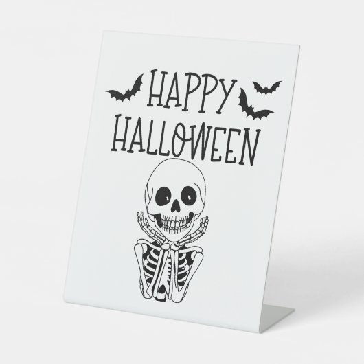 Halloween Panneau Reclamebord Met Voetstuk (Voorkant)