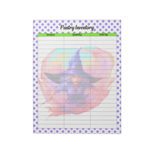 Halloween Pantry Inventarislijst Notitieblok (Linkerzijde)