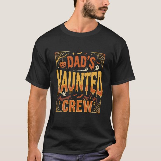 Halloween Papa Behekste Bemanning T-shirt (Voorkant)
