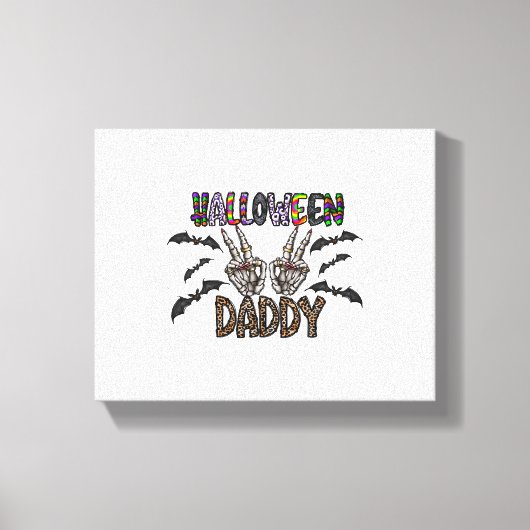 Halloween papa canvas afdruk (Voorkant)