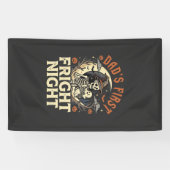 Halloween Papa Eerste Schrik Nacht Spandoek (Horizontaal)