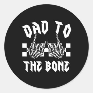 Halloween papa naar het bot Grappig Skelet Hand Ma Ronde Sticker