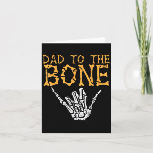 Halloween papa naar het bot skelet hand fun papa c kaart