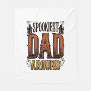 Halloween papa shirt griezelige vader vintage grav fleece deken