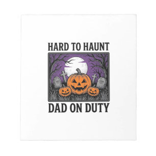Halloween papa shirt moeilijk te achtervolgen grap notitieblok