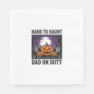 Halloween papa shirt moeilijk te achtervolgen grap servet