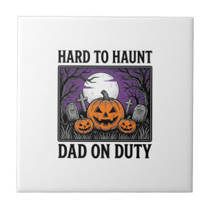 Halloween papa shirt moeilijk te achtervolgen grap tegeltje