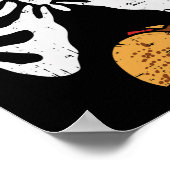 Halloween Papa Skelet Taco Belly Fun Zwangerschap  Poster (Hoek)