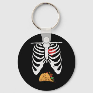 Halloween Papa Skelet Taco Buik Grappige Zwangersc Sleutelhanger